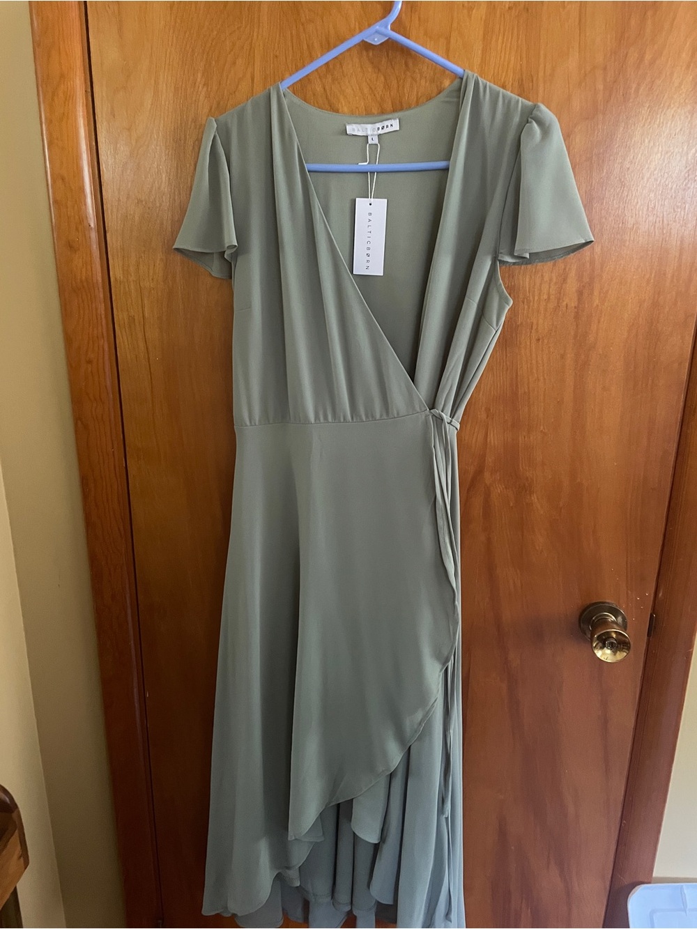 Sage Baltic Born wrap dress